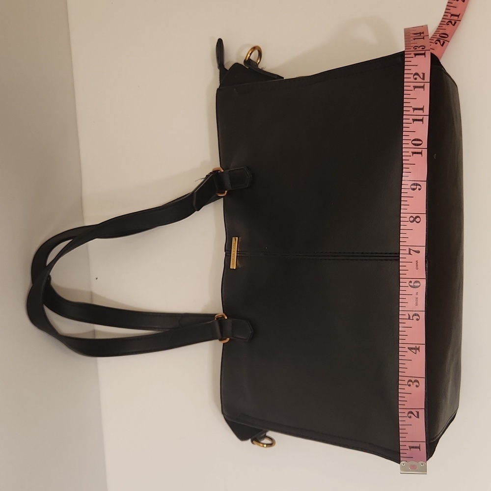Rachel Zoe Women's Black Helsie Classic Vegan Satchel - Picture 5 of 13